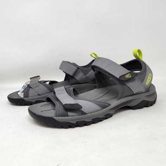 New men\'s 13 Keen Targhee III Open Toe H2 water hiking sandals shoes Steel Grey
